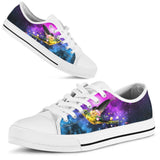 Hummingbird Purple Galaxy Low Top Shoes For Women, Shoes For Men Custom Shoes