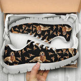 Golden Sneakers Shoes For Women, Shoes For Men Sneaker Custom Shoes