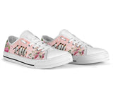 Penguin Flower Low Top Shoes For Women, Shoes For Men Custom Shoes