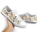Chihuahua And Wine Low Top Shoes For Women, Shoes For Men Custom Shoes