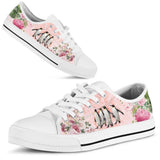 Penguin Flower Low Top Shoes For Women, Shoes For Men Custom Shoes