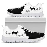 Heeler Black White Sneakers Shoes For Women, Shoes For Men Sneaker Custom Shoes