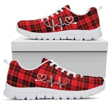 Nurse Plaid Christmas Sneakers Shoes For Women, Shoes For Men Sneaker Custom Shoes