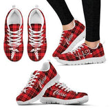 Nurse Plaid Christmas Sneakers Shoes For Women, Shoes For Men Sneaker Custom Shoes