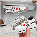 Panda I Love You Low Top Shoes For Women, Shoes For Men Custom Shoes