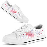 Flamingo Butterflies Low Top Shoes For Women, Shoes For Men Custom Shoes
