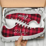 Nurse Plaid Christmas Sneakers Shoes For Women, Shoes For Men Sneaker Custom Shoes