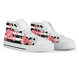 Flamingo Rose High Top Shoes For Women, Shoes For Men Custom Shoes