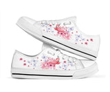 Flamingo Butterflies Low Top Shoes For Women, Shoes For Men Custom Shoes