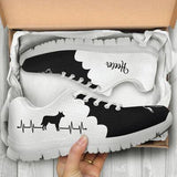 Heeler Black White Sneakers Shoes For Women, Shoes For Men Sneaker Custom Shoes