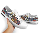 Husky Polygon Low Top Shoes For Women, Shoes For Men Custom Shoes