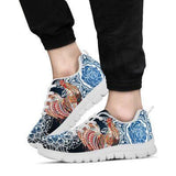 Chicken Blue Flowers Sneakers Shoes For Women, Shoes For Men Sneaker Custom Shoes