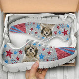Shih Tzu Circle Sneakers Shoes For Women, Shoes For Men Sneaker Custom Shoes