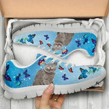 Cats Playing With Butterflies Sneakers Shoes For Women, Shoes For Men Sneaker Custom Shoes