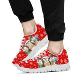 Penguin Christmas Red Sneakers Shoes For Women, Shoes For Men Sneaker Custom Shoes