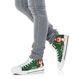 Penguin Merry Christmas Green High Top Shoes For Women, Shoes For Men Custom Shoes