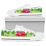 Camping The Life Low Top Shoes For Women, Shoes For Men Custom Shoes