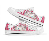 Rabbit Flower And Butterfly Low Top Shoes For Women, Shoes For Men Custom Shoes
