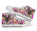 German Shepherd Best Dog High Top Shoes For Women, Shoes For Men Custom Shoes