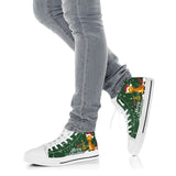 Giraffe Green Christmas High Top Shoes For Women, Shoes For Men Custom Shoes