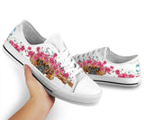 Boxer Flower And Butterfly Low Top Shoes For Women, Shoes For Men Custom Shoes