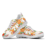 Corgi Cute Flower Sneakers Shoes For Women, Shoes For Men Sneaker Custom Shoes