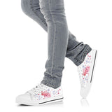 Flamingo Butterflies Low Top Shoes For Women, Shoes For Men Custom Shoes
