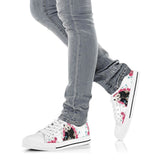 Panda Flower And Butterfly Low Top Shoes For Women, Shoes For Men Custom Shoes