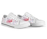 Flamingo Butterflies Low Top Shoes For Women, Shoes For Men Custom Shoes