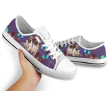 Pugs Flowers Butterfly Low Top Shoes For Women, Shoes For Men Custom Shoes