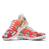 Shih Tzu Christmas Sneakers Shoes For Women, Shoes For Men Sneaker Custom Shoes