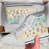 Turtle Going To The Sea High Top Shoes For Women, Shoes For Men Custom Shoes