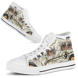 German Shepherd Driving High Top Shoes For Women, Shoes For Men Custom Shoes