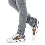 Husky Polygon Low Top Shoes For Women, Shoes For Men Custom Shoes