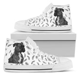 Boxer Feather High Top Shoes For Women, Shoes For Men Custom Shoes