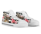 Shih Tzu Rose High Top Shoes For Women, Shoes For Men Custom Shoes
