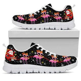 Flamingo Christmas Sneakers Shoes For Women, Shoes For Men Sneaker Custom Shoes