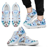 Siberian Husky Butterfly Sneakers Shoes For Women, Shoes For Men Sneaker Custom Shoes