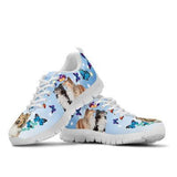 Sheltie Butterfly Sneakers Shoes For Women, Shoes For Men Sneaker Custom Shoes