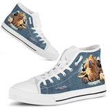 Giraffe Jeans High Top Shoes For Women, Shoes For Men Custom Shoes