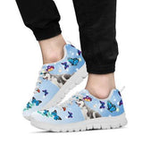 Siberian Husky Butterfly Sneakers Shoes For Women, Shoes For Men Sneaker Custom Shoes