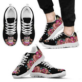 Yorkshire Flower Sneakers Shoes For Women, Shoes For Men Sneaker Custom Shoes