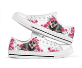 Heeler Flower And Butterfly Low Top Shoes For Women, Shoes For Men Custom Shoes