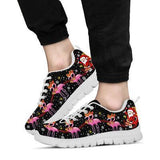 Flamingo Christmas Sneakers Shoes For Women, Shoes For Men Sneaker Custom Shoes