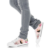Sheltie Flower Low Top Shoes For Women, Shoes For Men Custom Shoes