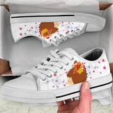 Hedgehogs Butterflies Low Top Shoes For Women, Shoes For Men Custom Shoes