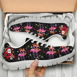 Flamingo Christmas Sneakers Shoes For Women, Shoes For Men Sneaker Custom Shoes