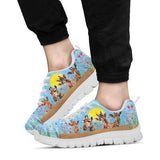 Girraffe In Spring Time Petal Sneakers Shoes For Women, Shoes For Men Sneaker Custom Shoes