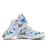 Siberian Husky Butterfly Sneakers Shoes For Women, Shoes For Men Sneaker Custom Shoes