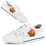 Hedgehogs Butterflies Low Top Shoes For Women, Shoes For Men Custom Shoes